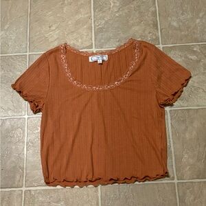 XL Ribbed Crop Top